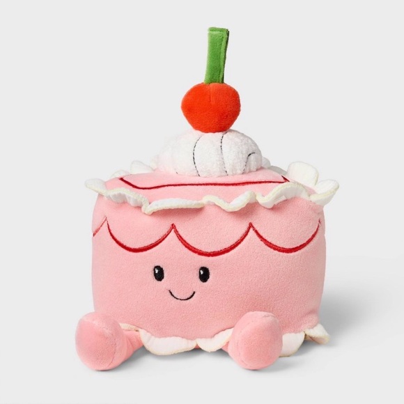 Gigglescape Other - Gigglescape Cherry Pink Cake Valentine’s Day Sweets Plush Stuffed Animal 6” NWT